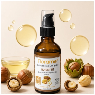 Florame Huile Végétale Vierge Noisette Bio 50 ml