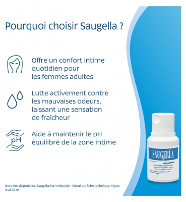 Saugella Dermoliquide Soin Lavant Intime 100 ml