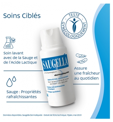 Saugella Dermoliquide Soin Lavant Intime 250 ml