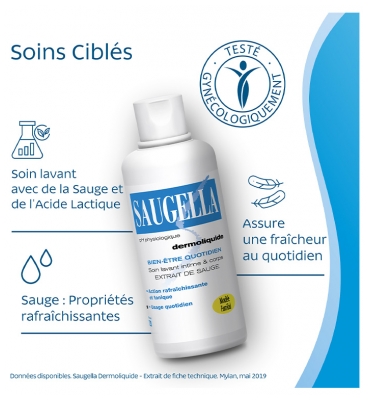 Saugella Dermoliquide Soin Lavant Intime 750 ml