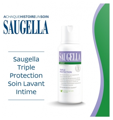 Saugella Expert Triple Protection Soin Lavant Intime Inconforts Lot de 2 x 250 ml