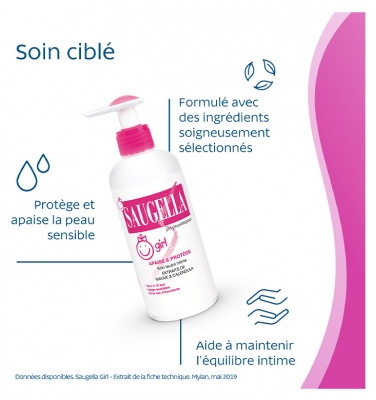 Saugella Girl Soin Lavant Intime dès 3 Ans 200 ml