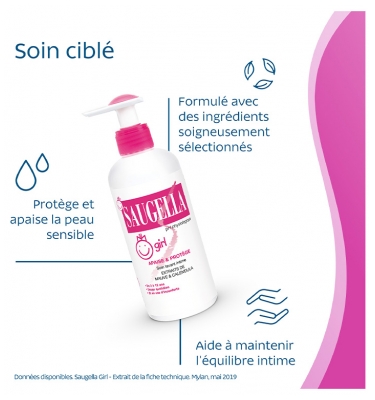 Saugella Girl Soin lavant Intime dès 3 Ans Lot de 2 x 200 ml