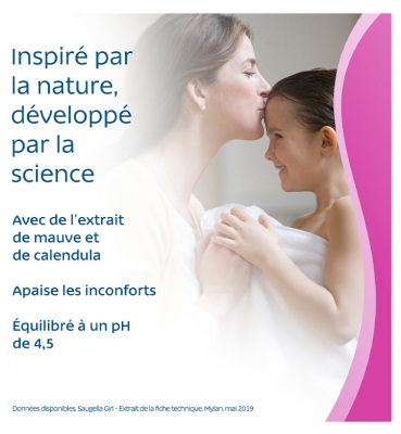 Saugella Girl Soin lavant Intime dès 3 Ans Lot de 2 x 200 ml