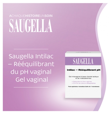 Saugella Intilac Gel Vaginal Rééquilibrant pH 7 Monodoses de 5 ml