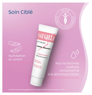 Saugella Crème Douceur Intime Hydratante 30 ml