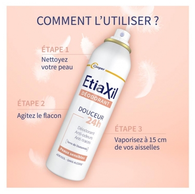 Etiaxil Déodorant Douceur 24H Aisselles Lot de 2 x 150 ml