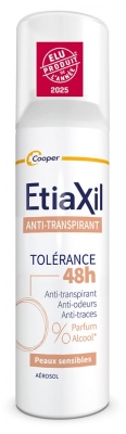 Etiaxil Déodorant Anti-Transpirant Tolérance 48H Aérosol Lot de 2 x 150 ml