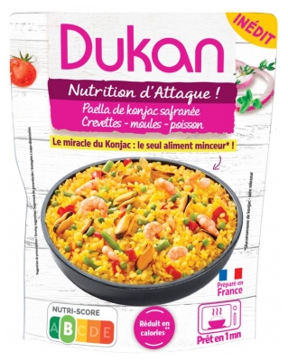 Dukan Paella z konjaku se šafránem, krevetami a mušlemi 240 g (spotřebujte nejlépe do 17/10/2026)
