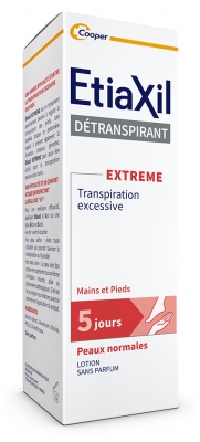 Etiaxil Déodorant Détranspirant Extreme Pieds et Mains Peaux Normales 100 ml