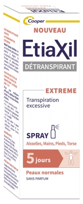 Etiaxil Déodorant Détranspirant Extreme Peaux Normales Corps Spray 30 ml