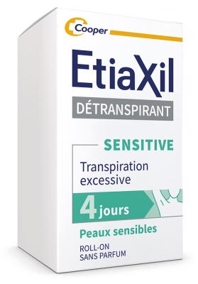 Etiaxil Déodorant Détranspirant Sensitive Peaux Sensibles Roll-On 15 ml
