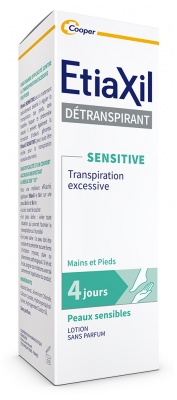 Etiaxil Déodorant Détranspirant Sensitive Pieds et Mains Peaux Sensibles 100 ml
