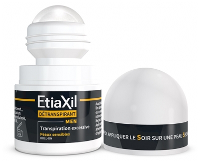 Etiaxil Déodorant Détranspirant Men Peaux Sensibles Roll-On 15 ml