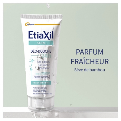 Etiaxil Soin Déo-Douche 24H Gel Lavant Déodorant Bambou 200 ml
