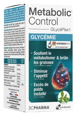 3C Pharma Metabolic Control Blood Sugar 60 Capsules