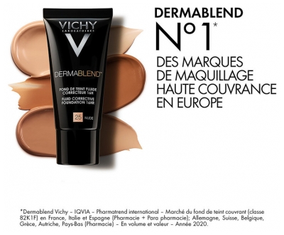 Vichy Dermablend Fond de Teint Fluide Correcteur 16H 30 ml - Teinte : 30 : Beige