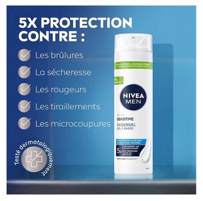 Nivea Men Sensitive Gel à Raser 200 ml