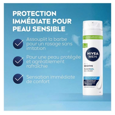 Nivea Men Sensitive Gel à Raser 200 ml