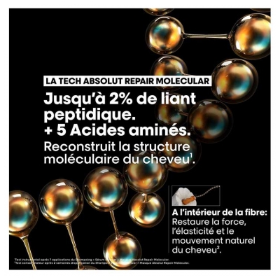 L'Oréal Professionnel Absolut Repair Molecular Shampoing Professionnel 100 ml + Huile Bi-Phase Réparatrice 30 ml