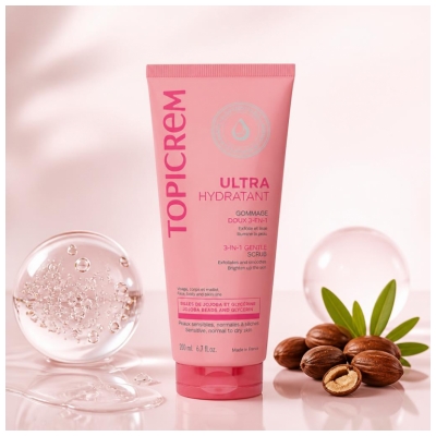 Topicrem Ultra-Moisturizing Gentle Scrub 3-in-1 200 ml