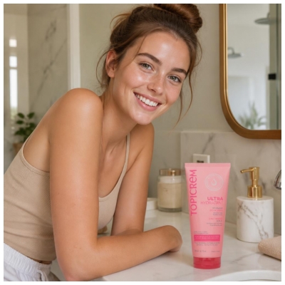Topicrem Ultra Nawilżający Delikatny Peeling 3w1 200 ml