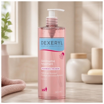 Dexeryl Gel Douche Hydratant Peaux Sèches à Très Sèches 500 ml
