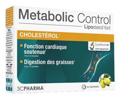 3C Pharma Metabolic Control Cholesterol 30 Tablets