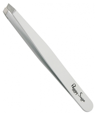 Peggy Sage Ammattimaiset Viistopäiset Pinsetit 9,5 cm - Väri: Blanche