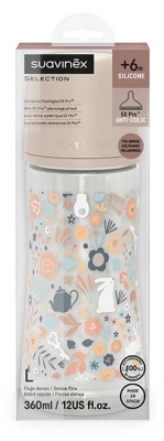 Suavinex Wonderland Symmetrical Teat Fast Flow Baby Bottle 360 ml 6 Months and +