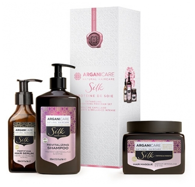 Coffret Trio Alisador e Brilho Proteína de Seda Arganicare