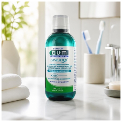 GUM Gingidex Denní prevence Ústní voda 300 ml