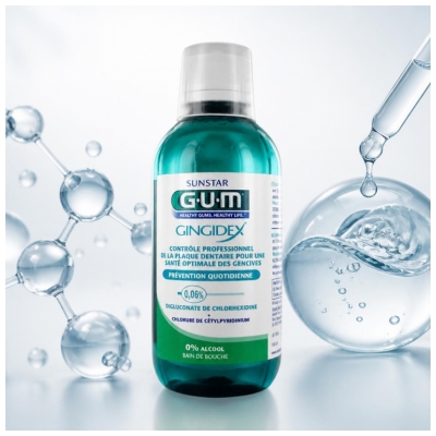 GUM Gingidex Kasdieninė Prevencinė Burnos Skalavimo Priemonė 300 ml