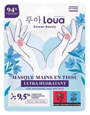 Loua Vlažilna in zaščitna maska za roke v obliki blaga 1 par 14 ml