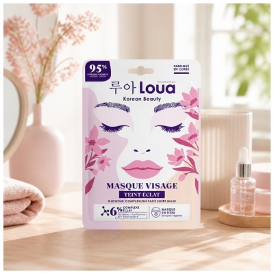 Loua Maska na obličej v netkané textilii pro zářivou pleť 23 ml