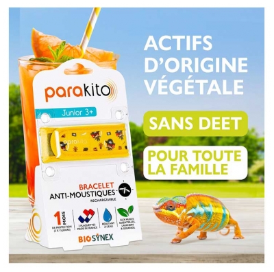 Parakito Bracelet Anti-Moustiques Rechargeable Junior - Modèle : Pirates