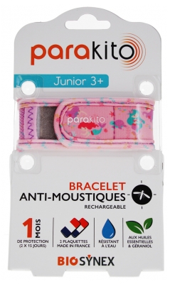 Pulseira Antimosquitos Recarregável Júnior Parakito - Modelo: Sirenes