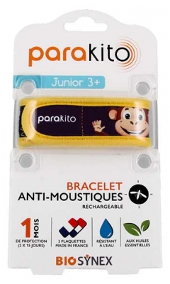 Parakito Pulsera Antimosquitos Recargable Junior - Modelo: Mono