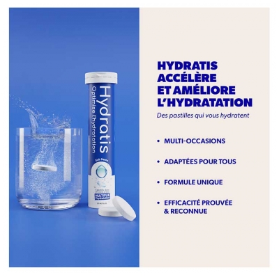 Hydratis Solution d'Hydratation 20 Comprimés Effervescents - Arôme : Kiwi