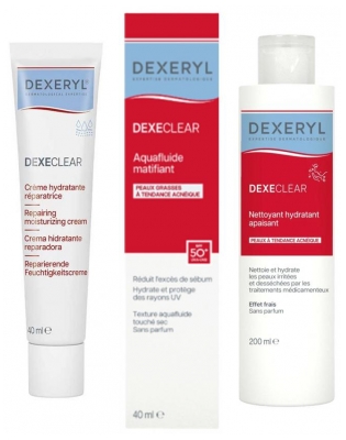 Dexeryl Dexeclear Beruhigende Feuchtigkeitsspendende Pflegeroutine