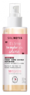 Solinotes Aceite Seco Para Cara, Cuerpo y Cabello 100 ml - Olor: Rosa