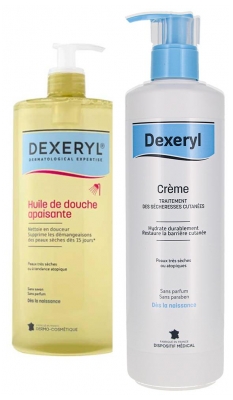 Dexeryl Pflegeroutine für trockene bis sehr trockene Haut Familienformat
