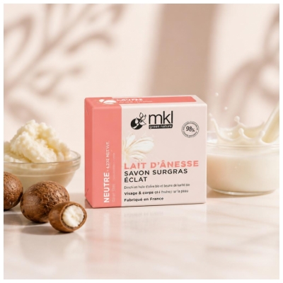 MKL Green Nature Lait d'Ânesse Savon Surgras Éclat 100 g