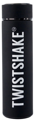 Twistshake Bouteille Isotherme Chaud ou Froid 420 ml - Couleur : Noir