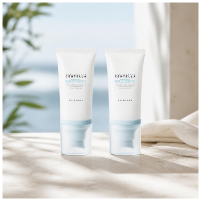 Skin1004 Madagascar Centella Hyalu-Cica Aurinkoseerumi SPF50+ Setti 2 x 50 ml