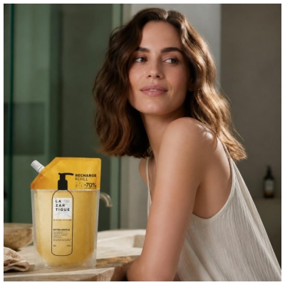 Lazartigue Extra-Gentle Extra-Mildes Shampoo Nachfüllpackung 500 ml