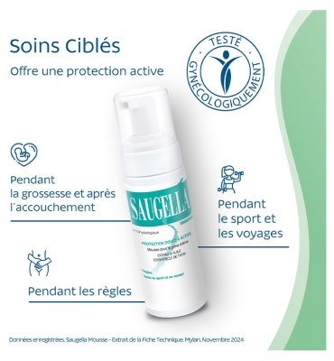 Saugella Mousse Antiseptique Soin Lavant Intime 150 ml