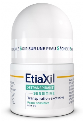 Etiaxil Déodorant Détranspirant Sensitive Peaux Sensibles Roll-On Lot de 2 x 15 ml