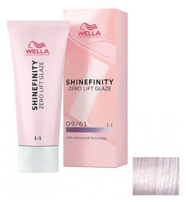 Wella Shinefinity Zero Lift Glaze Coloração Semi-Permanente 60 ml - Cor: 09/61 Loiro Muito Claro Violeta Cinza