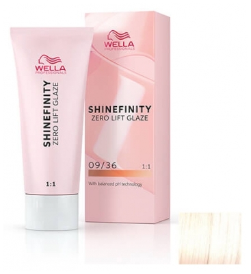 Wella Shinefinity Zero Lift Glaze Coloração Semi-Permanente 60 ml - Cor: 09/36 Loiro muito claro dourado violeta